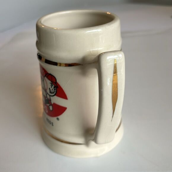 Vintage Cincinnati Reds Retro Logo Team Stein Mug - Picture 3 of 10